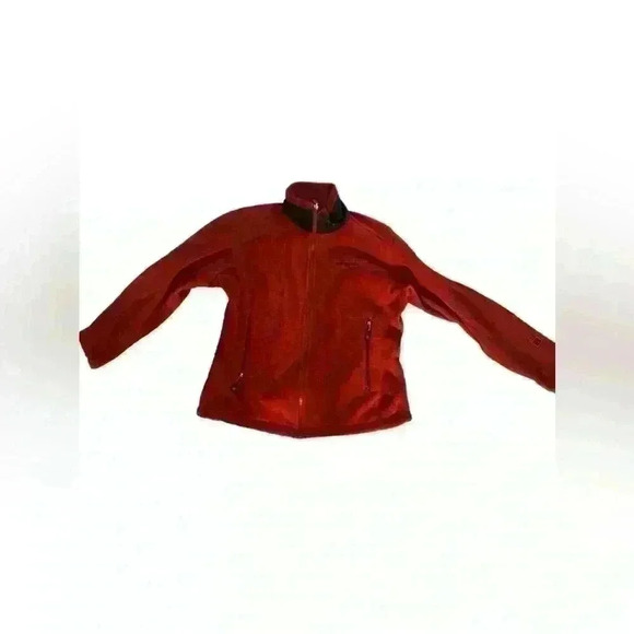 Patagonia Sz S Red Fleece Full Zip Pockets Long Sleeves Gorpcore Active - Picture 1 of 6